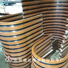 兩端帶直線段小半徑斷橋鋁型材彎弧